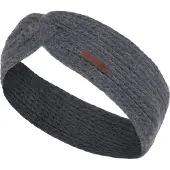 Knit Factory Joy Hoofdband - Antraciet - One Size