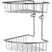 Smedbo Home Douchekorf Dubbel Chroom - Messing - Accessoires, Douche Accessoires, Doucherekken - 7391447036688