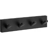 Smedbo Handdoekhaak House Met 4 Haken 17.8 x 3.8 cm Mat Zwart