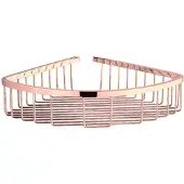 Best design Opbergrek Lyon Douchekorf Hoekmontage Mat Rose Goud