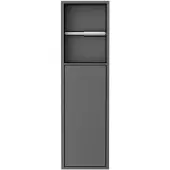 Best design Toiletrolhouder Zione Inbouw 60x17x12 cm Gunmetal