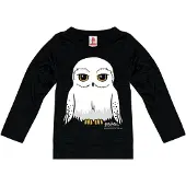 Logoshirt Shirt 'Harry Potter - Hedwig' zwart