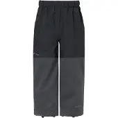 Vaude - Kid's Caprea Rain Pants - Regenbroek 146/152, grijs/zwart