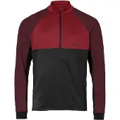 Vaude Bike Qimsa Half Rits Lange Mouw T-shirt Paars XL Man