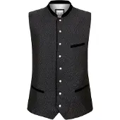 Stockerpoint Klederdracht gilet 'Leono' grafiet / zwart