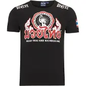 Benlee Functioneel shirt 'Thailand' grijs / rood / zwart / wit