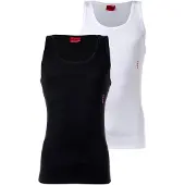 HUGO Tanktop met labelprint in een set van 2 stuks