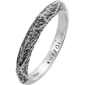 KUZZOI Ring zwart / zilver