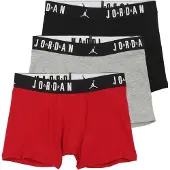 Jordan Onderbroek grijs gemêleerd / vuurrood / zwart / wit