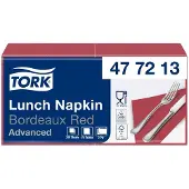 Tork Lunchservet Tork Advanced 1/4 vouw 2-laags 328x325mm 200 vel bordeauxrood 477213