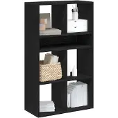 vidaXL Boekenkast 66x31x112 cm bewerkt hout zwart
