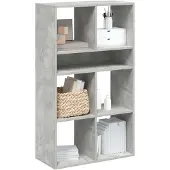vidaXL Boekenkast 66x31x112 cm bewerkt hout betongrijs
