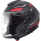 Schuberth J2 Sigma jethelm Mat/Zwart/Rood/Antraciet 63 unisex