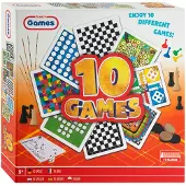 Creative Craft Lab bordspellen box klassiek 10-in-1 spelletjes set.