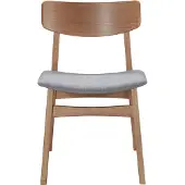 Selsey Eetkamerstoel Parador | Design hout naturel 48.5x77x60.5 cm eetkamerstoelen | NADUVI