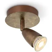Home Sweet Home LED opbouwspot Curl Ø 11,5 cm - brons