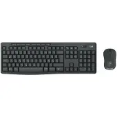 Logitech MK370 Combo voor zakelijk gebruik, draadloos, RF draadloos + Bluetooth, mechanisch-membraan toetsenbord, QWERTY-indeling, grafietkleur, inclusief muis