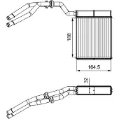 Valeo Kachelradiateur, interieurverwarming 811515