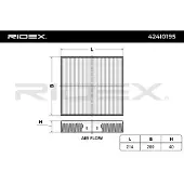 RIDEX 424I0195 Interieurfilter