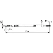 Bosch 1 987 477 812 Handremkabel