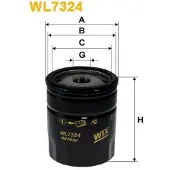 WIX FILTERS WL7324 Oliefilter