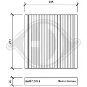 Diederichs DCI0198 Interieurfilter