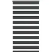 vidaXL Zebra rolgordijn 70x100 cm stofbreedte 65,9 cm zwart