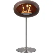 Le Feu Ground Steel - Mocca/Stainless Steel/Stainless Steel - 80cm