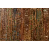 vidaXL Hoofdbord 120 cm massief gerecycled hout meerkleurig