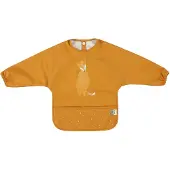 Trixie Afwasbare slab met mouwen - Mr. Fox - Slab voor kinderen - 100% Recycled Polyester - Eenvoudig schoon - Oranje