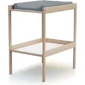 WEBABY Verschoontafel met 1 plank in hout Beuken onbewerkt