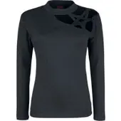 Spiral - Gothic Shirt met lange mouwen - Gothic Elegance - S tot XXL - voor Vrouwen - zwart | Maat M