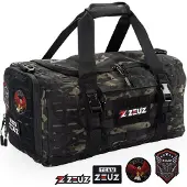 ZEUZ Sporttas Dames & Heren voor Fitness & CrossFit – Sportzak & Sport Tas – Schoudertas – Gym Duffel Bag – Reistas & Weekendtas – 40 Liter - Camouflage