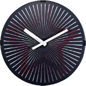 Nextime 3223 - Wandklok "Motion Star Red", kunststof, rood, 30 cm