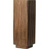 Light & Living Zuil 35x35x100 cm GATURA hout donker bruin+glas bruin (Bruin, 35x35x100cm)