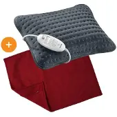 Beurer HK 48 elektrisch warmtekussen inclusief kussenhoes Cherry red