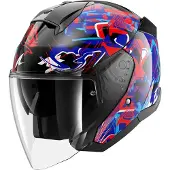 Shark Skwal Jet Pranz Zwart Blauw Rood KBR Maat L