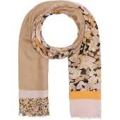 Comma casual identity Sjaal oranje / rosa / poederroze / zwart