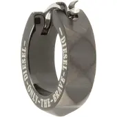 Diesel Oorbel zwart / wit