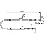 Bosch 1 987 482 158 Handremkabel