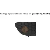 ISAM 0144716 Ventilatiegrille, bumper