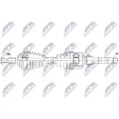NTY NPW-PE-071 Aandrijfas