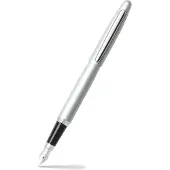 Sheaffer vulpen - VFM - zwart en zilver met chroom - penpunt M - schrijfkleur zwart - SF-E0940053