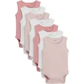 Next Rompertje/body pink / oudroze / wit