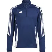 Adidas Tiro 24 Trainingstrui 1/4-Zip Kids Donkerblauw Wit