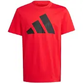 Adidas Functioneel shirt 'Essentials' knalrood / zwart