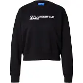 Karl lagerfeld JEANS Sweatshirt 'Essential' zwart / wit
