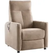 Profijt Meubel Sta-op-stoel Novie 2-motorig small microleder taupe