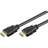 Goobay HDMI kabel - 2.0 - High Speed - Geschikt voor 4K Ultra HD 2160p en 3D-weergave - Beschikt over Ethernet - 1 meter - Korte HDMI kabel