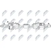 NTY NPW-HY-587 Aandrijfas